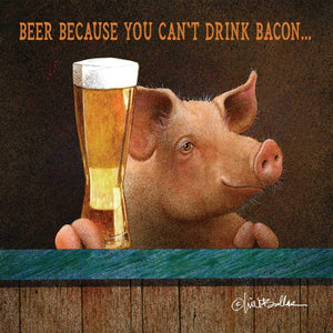 You Can't Drink Bacon Beverage Napkin