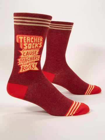 Crew Socks Men Teachers Socks 'Cause Teachers Rock!