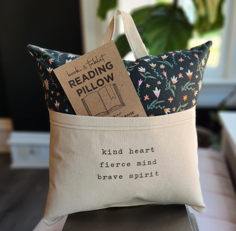Reading Pillow- Kind Heart, Floral