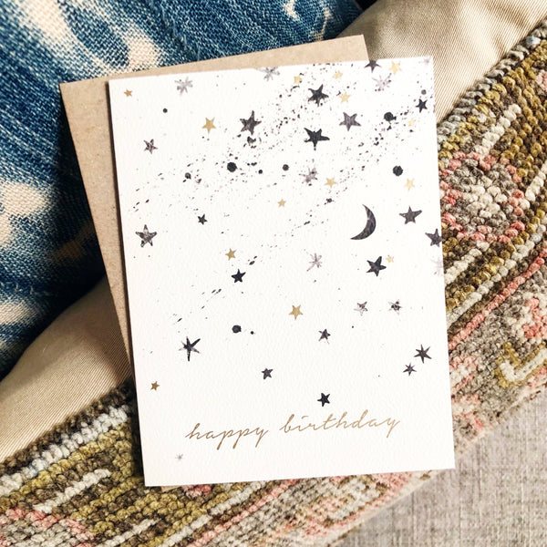 Starburst Birthday Greeting Card