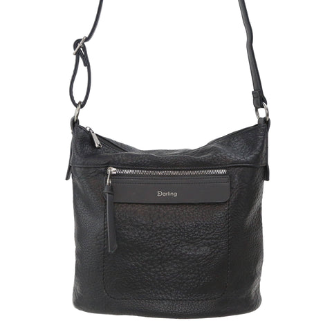 Vegan Leather Shoulder Bag Black