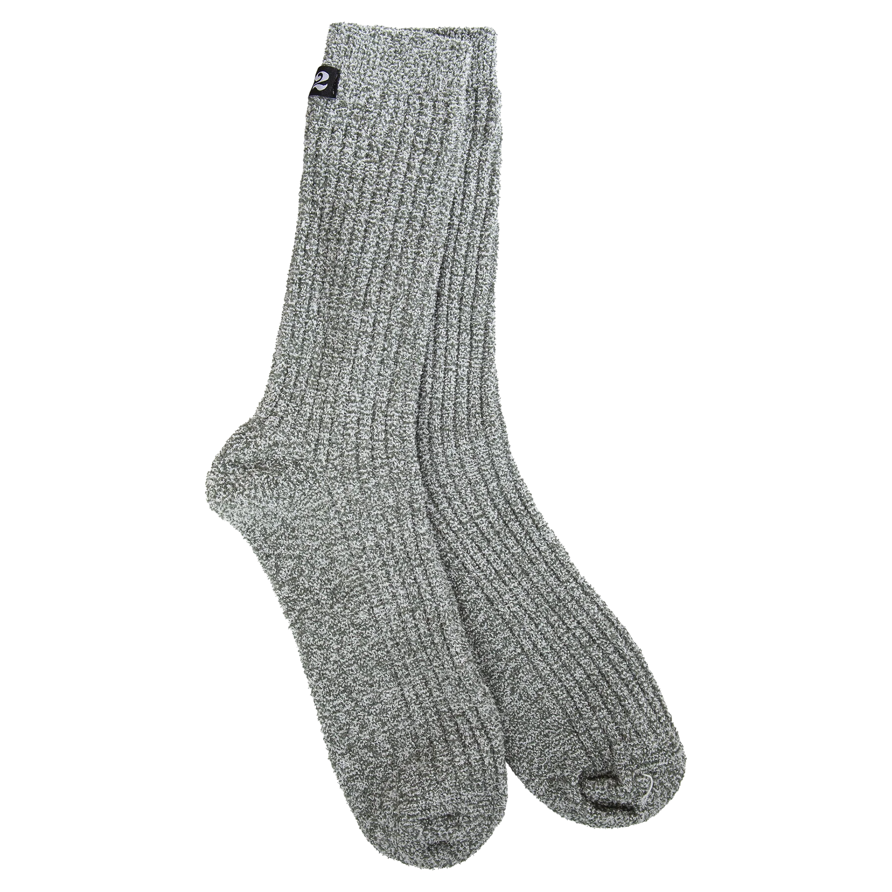 1902 Express Cozy Crew Heathered Stone/White Socks