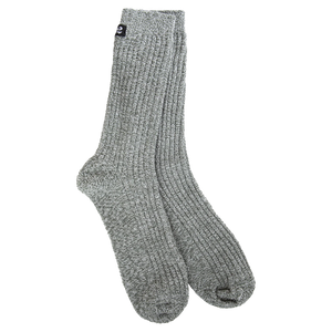 1902 Express Cozy Crew Heathered Stone/White Socks