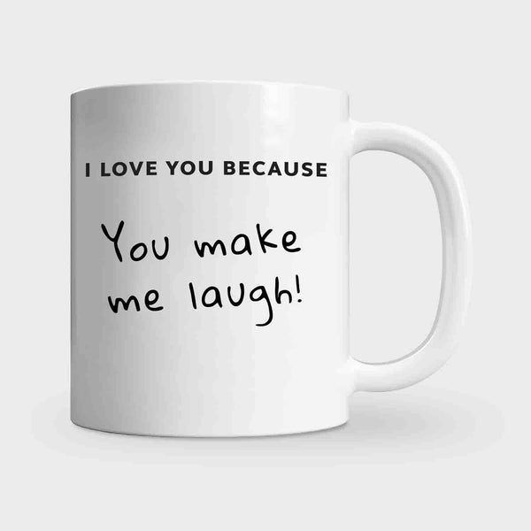 I Love You Because Mug + Pen | Personalized Gift Set