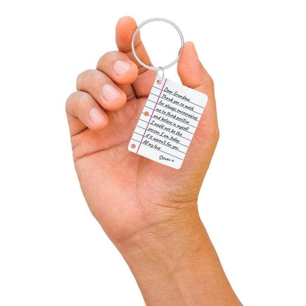 Little Letter Shrink Keyring | Personalized Gift