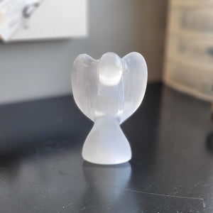 Selenite Angel Figurine 4.5"