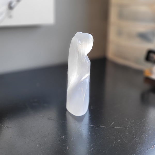 Selenite Angel Figurine 4.5"