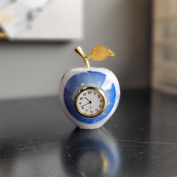 Calcite Apple Clocks 3"