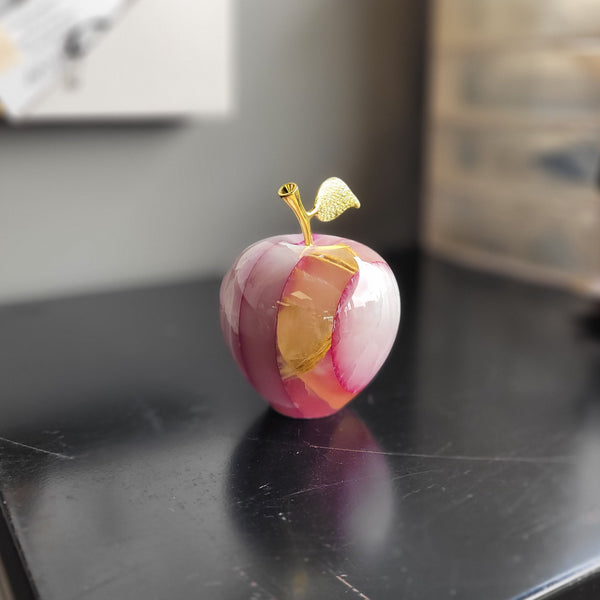 Calcite Apple Clocks 3"