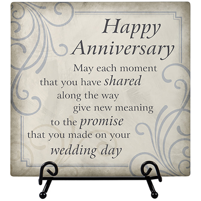 Anniversary Easel Plaque 6"