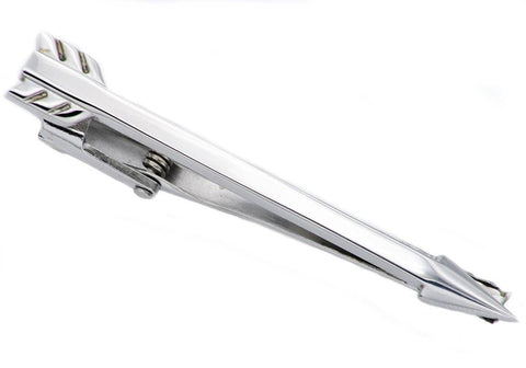 Polished Stainless Steel Arrow Tie Clip