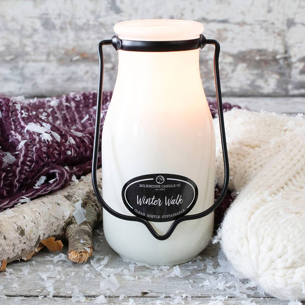 Milkbottle 14oz Candle: Winter Walk