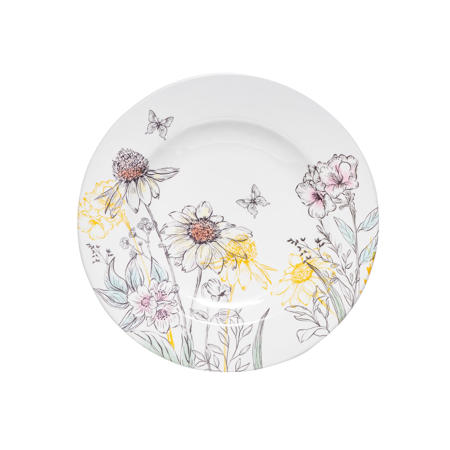 Melamine Salad Plate, Spring Floral 9"