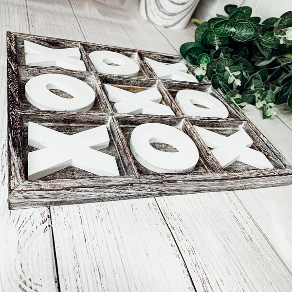 Wooden Tabletop Game Tic Tac Toe
