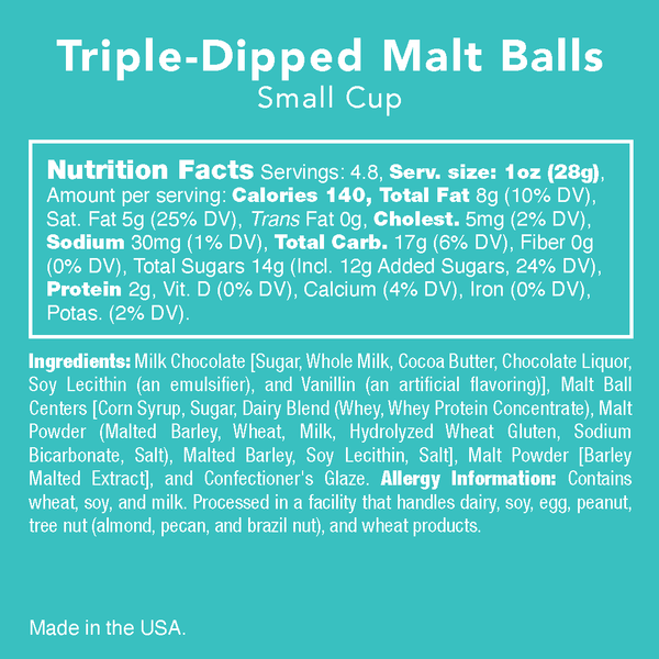 Triple-Dipped Chocolate Malt Balls 4.7oz