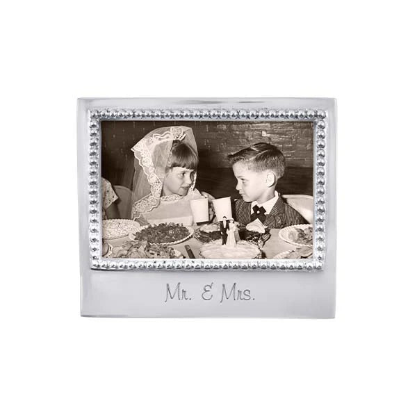 Mr. & Mrs. Beaded Picture Frame 4x6