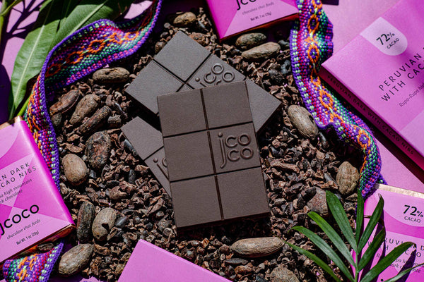 Peruvian Dark with Cacao Nibs Bar 3oz