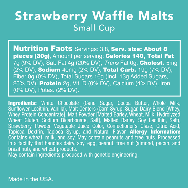 Strawberry Waffle Malts 4oz