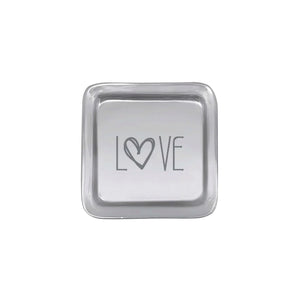 Love Signature Square Tray 4"