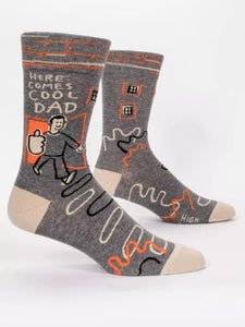 Crew Socks Men - Here Comes Cool Dad