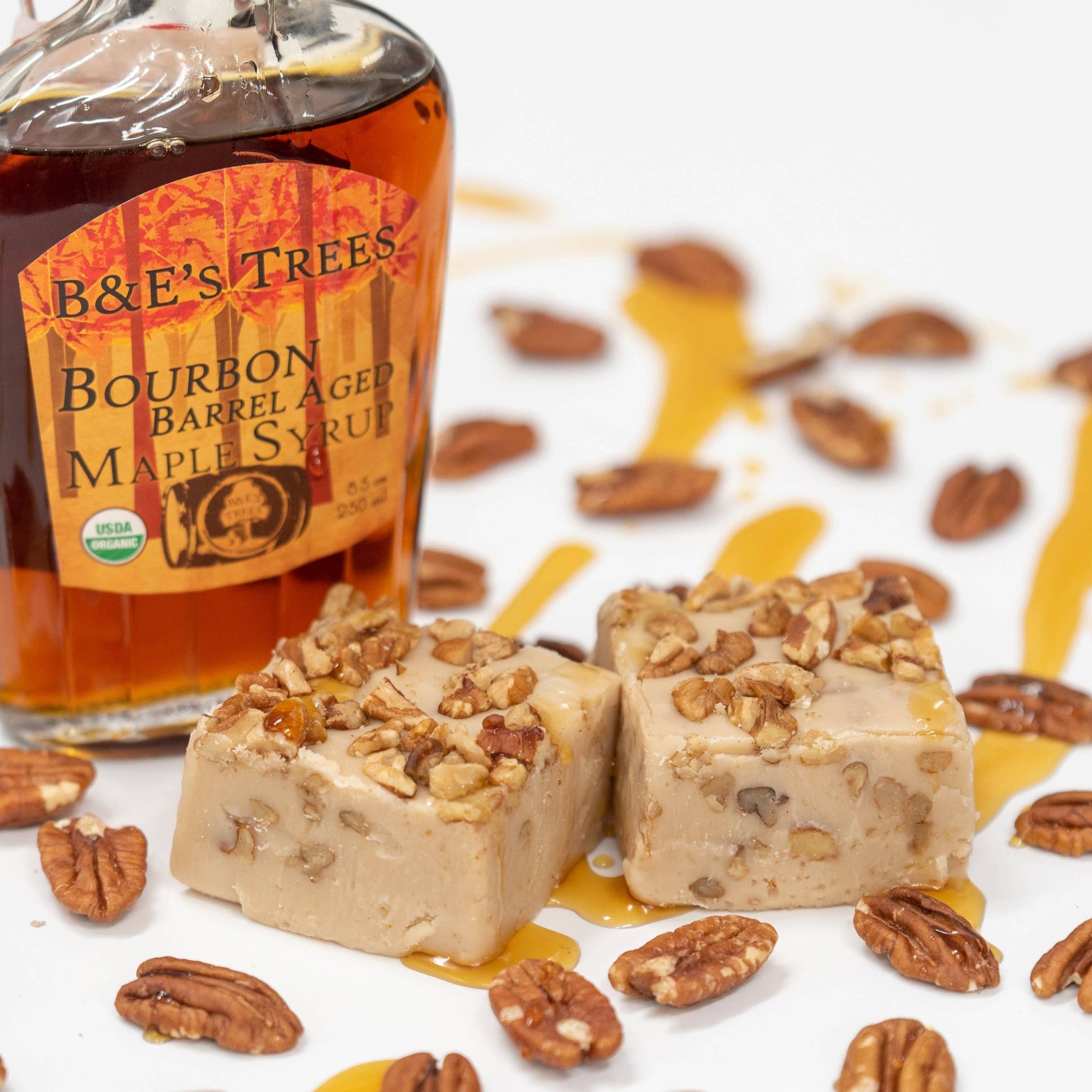 Bourbon Maple Pecan Fudge Bar 8oz