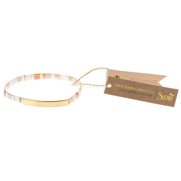 Good Karma Miyuki Bracelet Pure Magic - Neutral/Gold