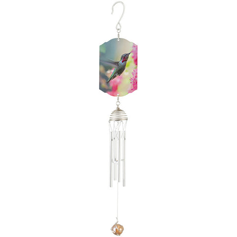 Picture Perfect Wind Chime Hummingbird 18"