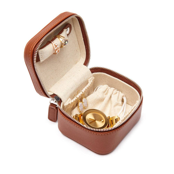 Croft Avenue Luna Petite Jewelry Case: Silver-3044