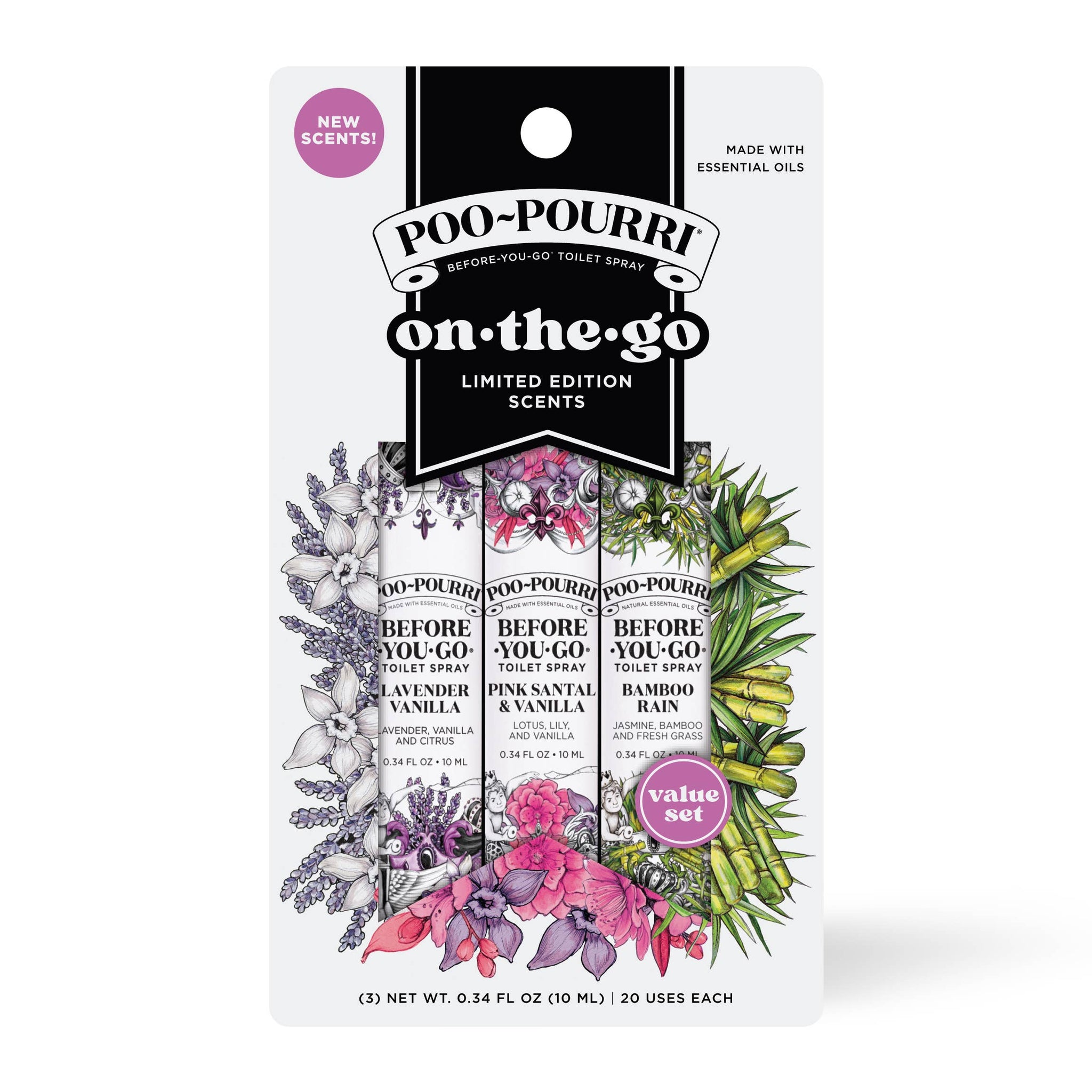 Poo~Pourri On-The-Go Spring 3 pack 10mL