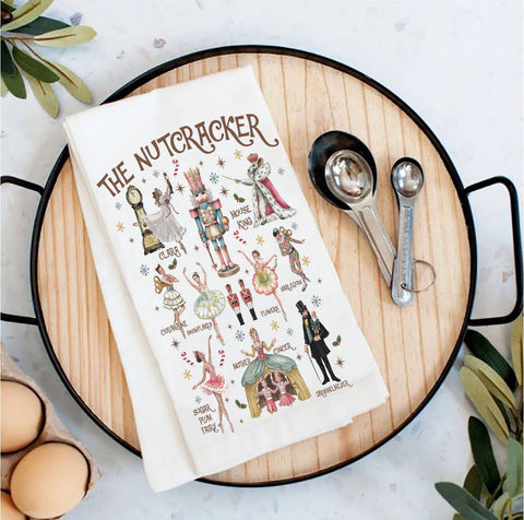 Christmas Nutcracker Ballet Tea Towel