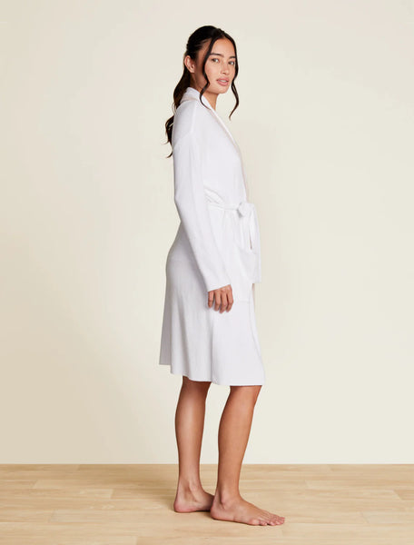 Cozy Chic Ultra Lite Tipped Ribbed Short Robe