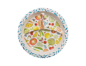 Baby Divided Plate Fruit & Veggie 8.5"