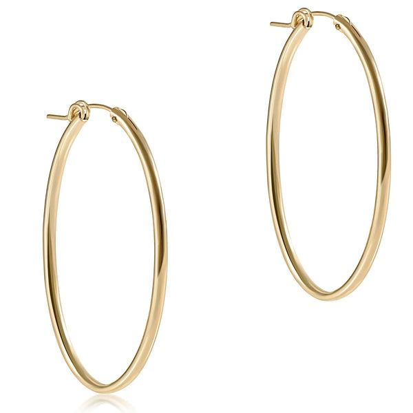 Oval Gold 2" Hoops