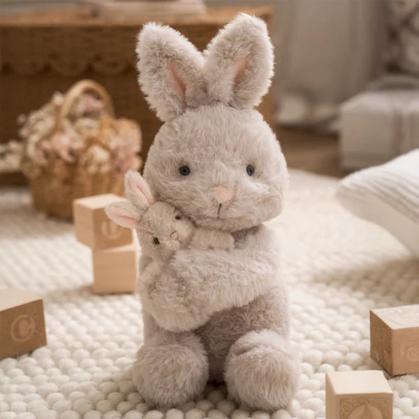 Mama + Baby Bunny Plush Toy Set