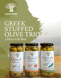 Greek Stuffed Olive Trio Gift Set