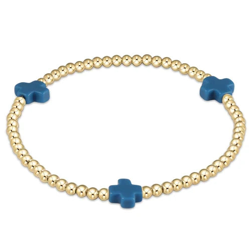 Signature 3mm Cross Bracelet