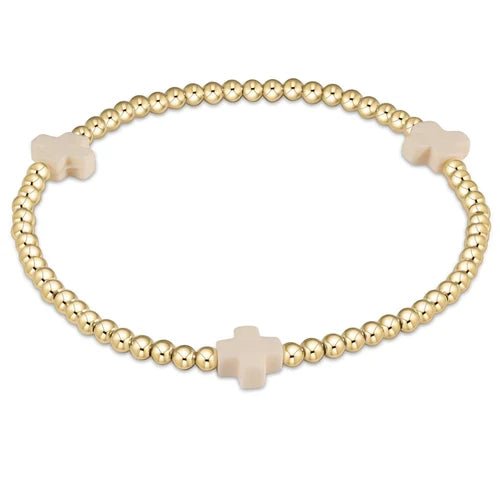 Signature 3mm Cross Bracelet