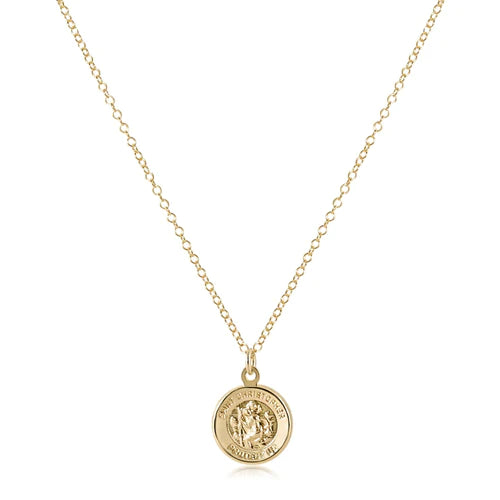 16" Necklace Gold with Charm
