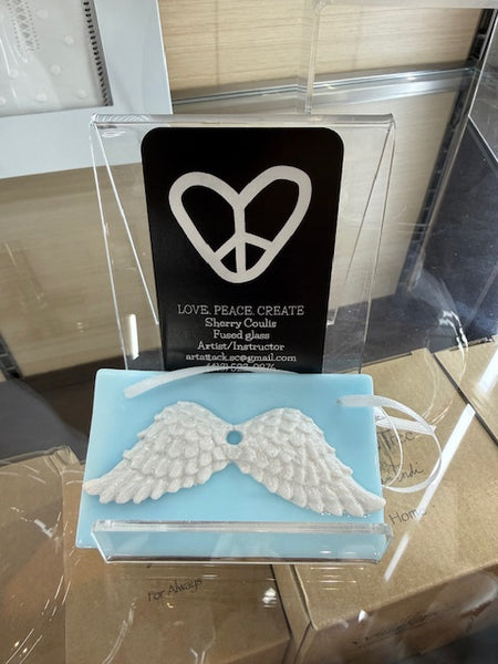 Angel Wings on Glass