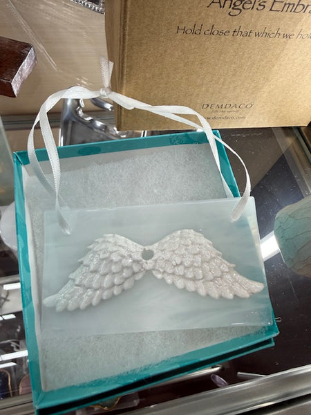 Angel Wings on Glass