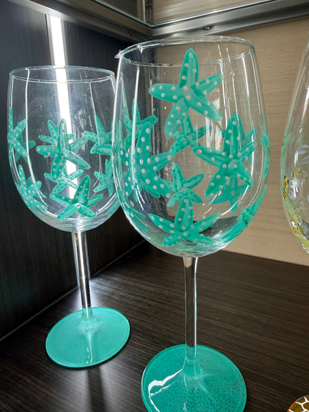 Starfish Wine Glass Stemmed