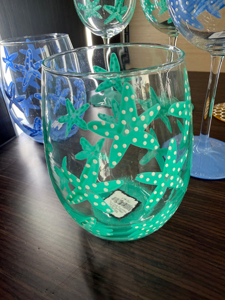 Starfish Wine Glasses Stemless