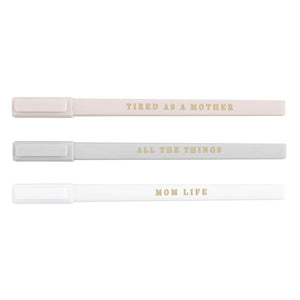 Soft Touch Pen Set - Mom