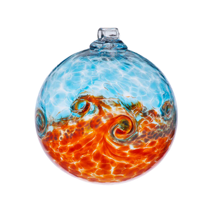 Van Glow Ball 3" Aqua/Orange