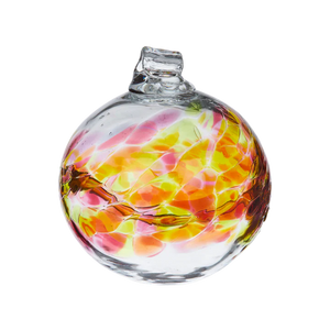 July Birthday Orb Art Glass Ornament 2"