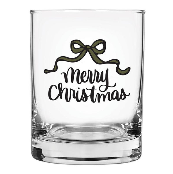 DOF Rocks Glass - Merry Christmas