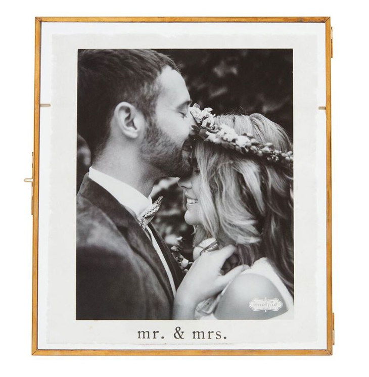 Mr. & Mrs. Glass Picture Frame 8x10