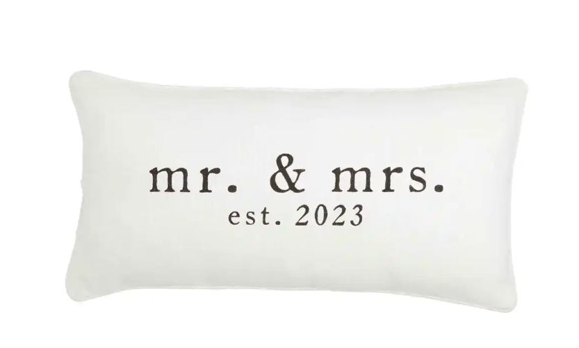 Mr. & Mrs. 2023 Lumbar Pillow