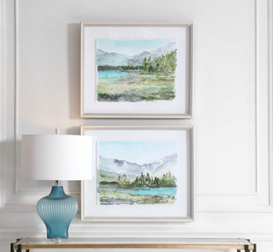 Plein Air Reservoir Framed Prints Set of 2