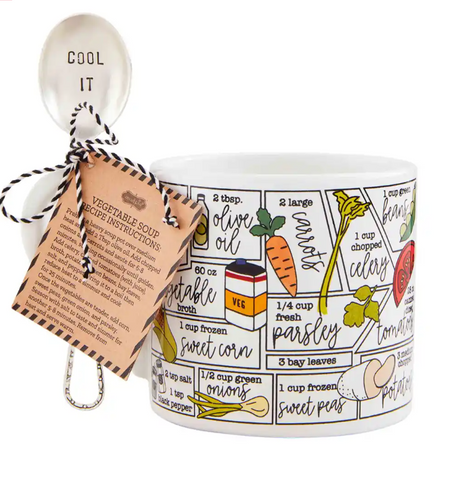 Vegetable Soup Recipe Mug Set